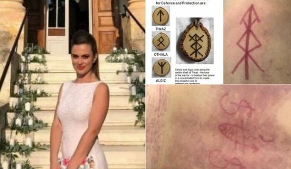 Nga magjia vdes vajza me simbolet misterioze të vizatuara në trup!