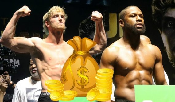 Mësohet shuma e parave që fituan Mayweather dhe Logan Paul nga meçi ekzibicional