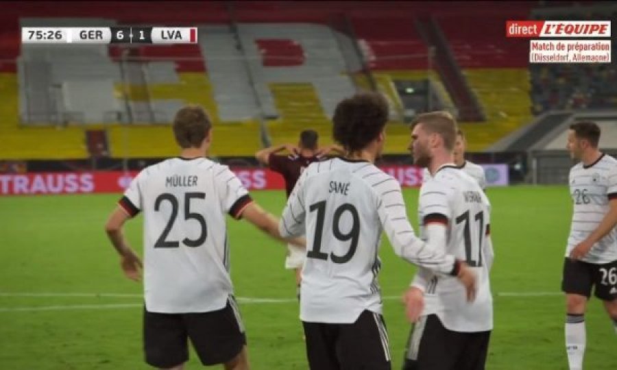 Dy gola “ekspres”, Gjermania 7:1 Letonia