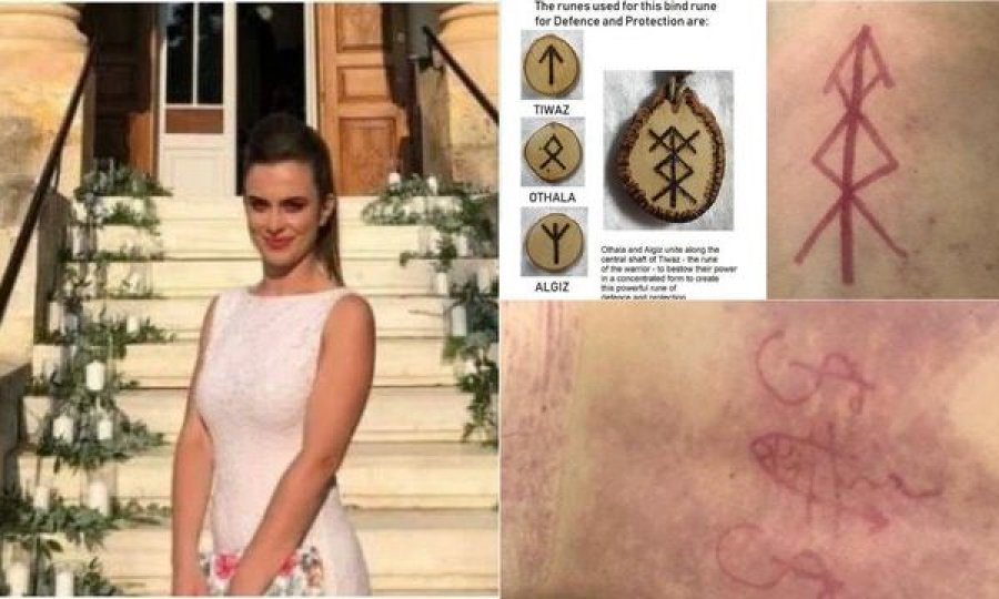 Nga magjia vdes vajza me simbolet misterioze të vizatuara në trup!