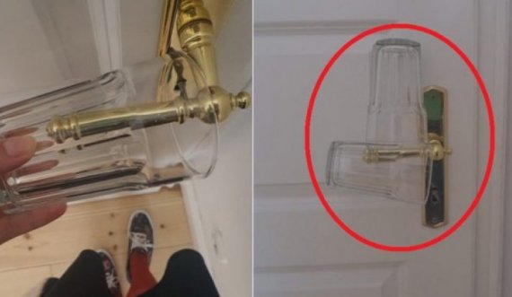 Interesante: Pse ju duhet të vendosni gotë në dorezën e derës, arsyeja është brilante 