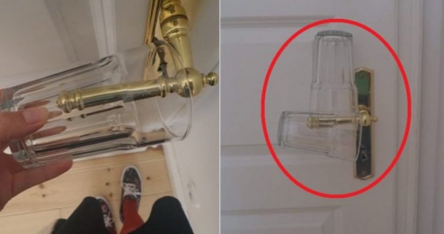 Interesante: Pse ju duhet të vendosni gotë në dorezën e derës, arsyeja është brilante 