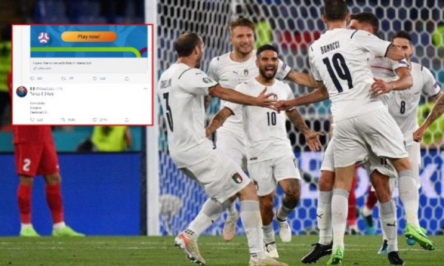 Tifozi italian parashikoi saktë rezultatin dhe golashënuesit e ndeshjes Turqi-Itali