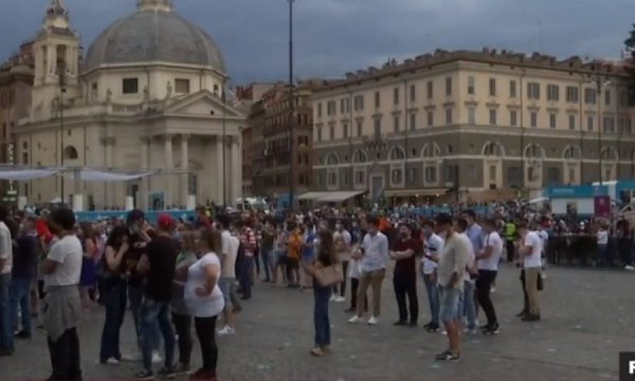 Shumë tifozë rrugëve të Romës, po e presin fillimin e EURO 2020