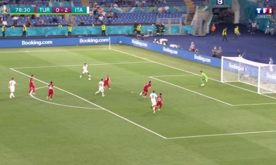 Italia e pamëshirshme, Insigne shënon gol fantastik