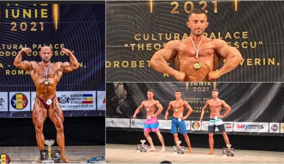 Kosovarët në Ballkanikun e Rumanisë fitojnë pesë medalje në  bodybuilding dhe fitnes, dy  të arta