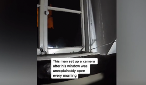  Burri vendosi një kamerë pasi dritarja e shtëpisë hapej gjatë natës, tronditet me atë që sheh 