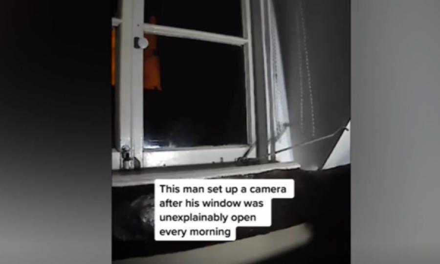  Burri vendosi një kamerë pasi dritarja e shtëpisë hapej gjatë natës, tronditet me atë që sheh 