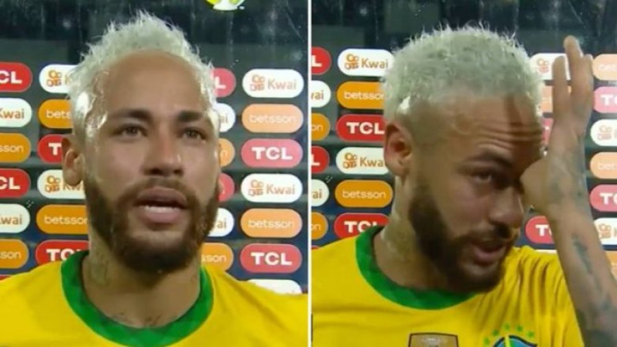 Neymar shpërthen në lot kur e kupton se sa afër është që ta thyejë rekordin e Peles
