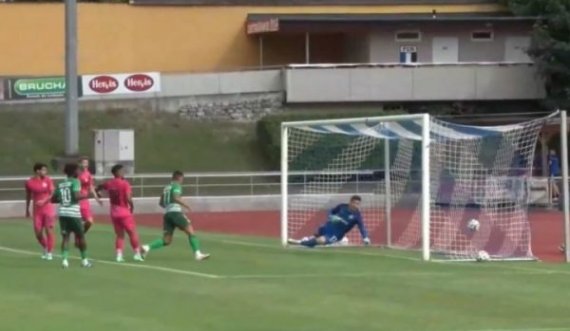 Uzuni i Shqipërisë ‘fluturon’ dhe shënon gol të bukur me kokë