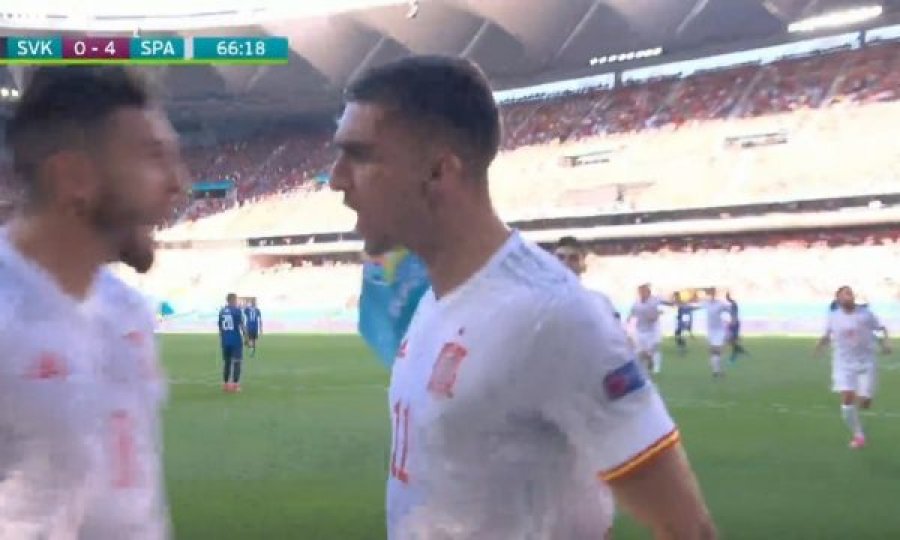 Torres shënon menjëherë pasi e zëvendësoi Moratan, Spanja po fiton 5-0