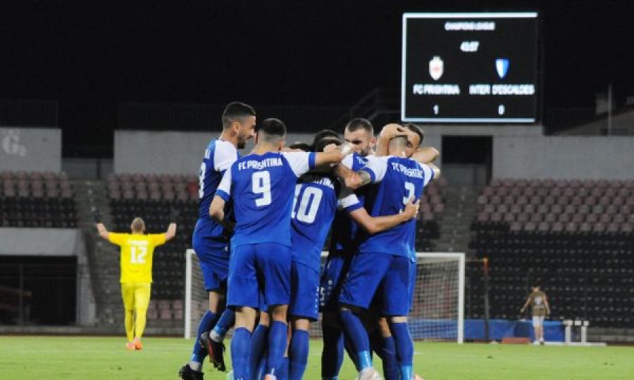Prishtina fiton ndaj Inter Escaldes, kalon në raundin e parë kualifikues të Championsit