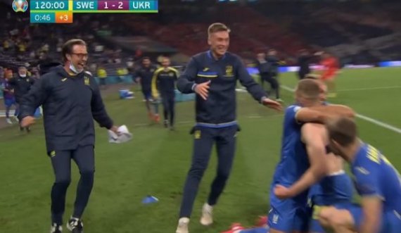 Ukraina fiton ndeshjen e çmendur dhe eliminon Suedinë me një gol në minutën e 121-të, shkruan historinë