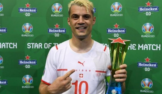 Reagon Xhaka, pasi e frymëzoi Zvicrën drejt çerekfinales së parë në Euro