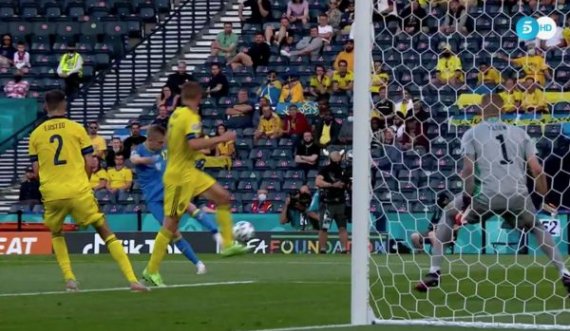 Zinchenko me gol fantastik e kalon Ukrainën në epërsi
