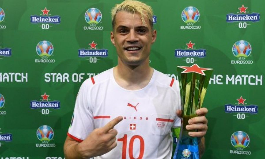 Reagon Xhaka, pasi e frymëzoi Zvicrën drejt çerekfinales së parë në Euro