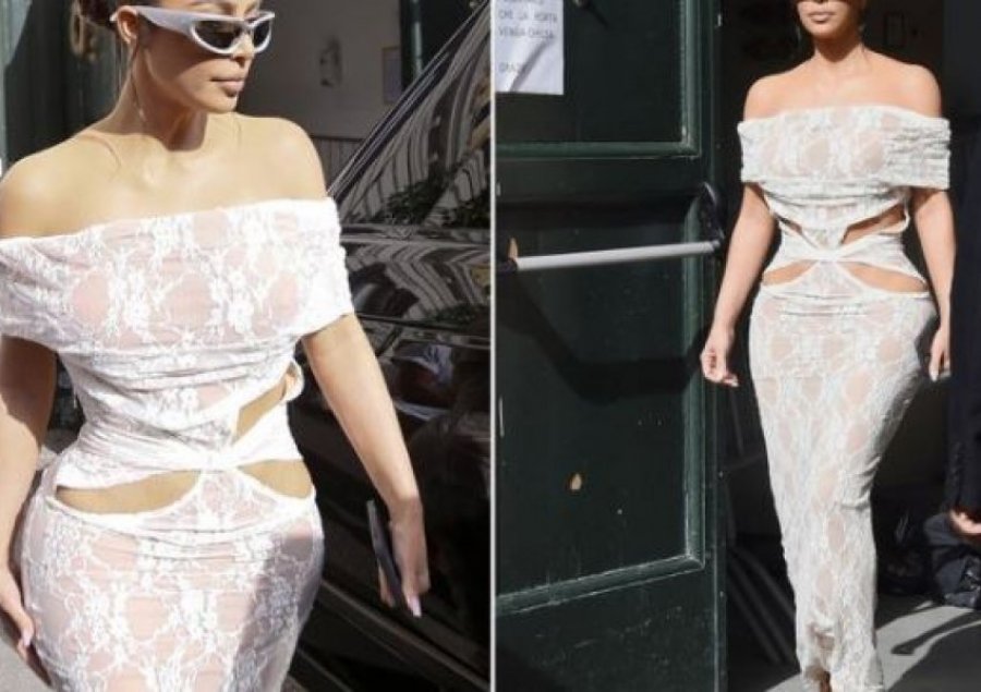 Kim Kardashian vizitoi Vatikanin me fustan transparent, veshja e saj nuk ishte e rastësishme