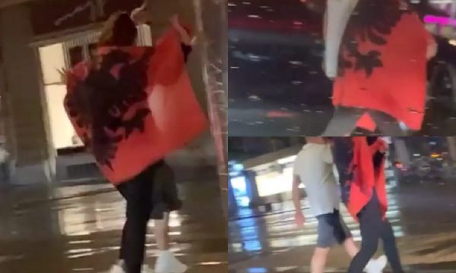 Polici zviceran ironizon me tifozen shqiptare të Zvicrës: “E ke ngatërruar flamurin”