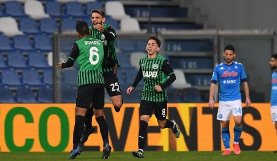 Napoli gabon në sekondat e fundit, barazon me Sassuolon