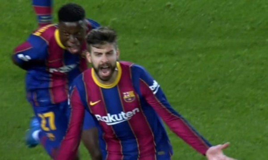 Pique e shpëton Barçën në sekondat e fundit, ndeshja shkon në vazhdime