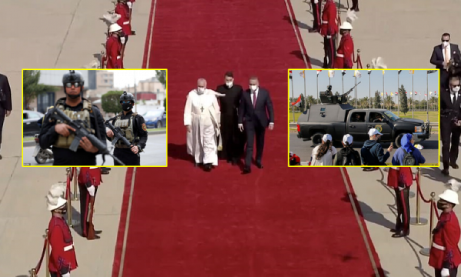 Pamje: Blindohet Bagdadi, Papa Françesku pritet me nderime të larta në Irak