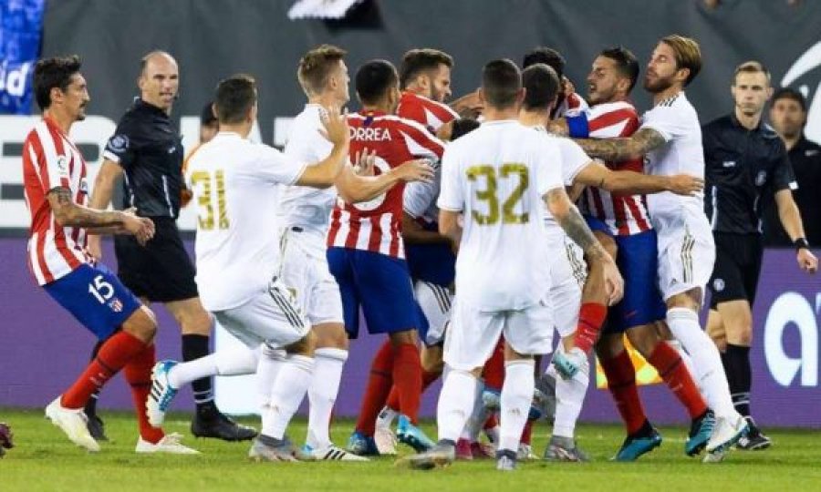 Atletico Madrid-Real Madrid, formacionet startuese