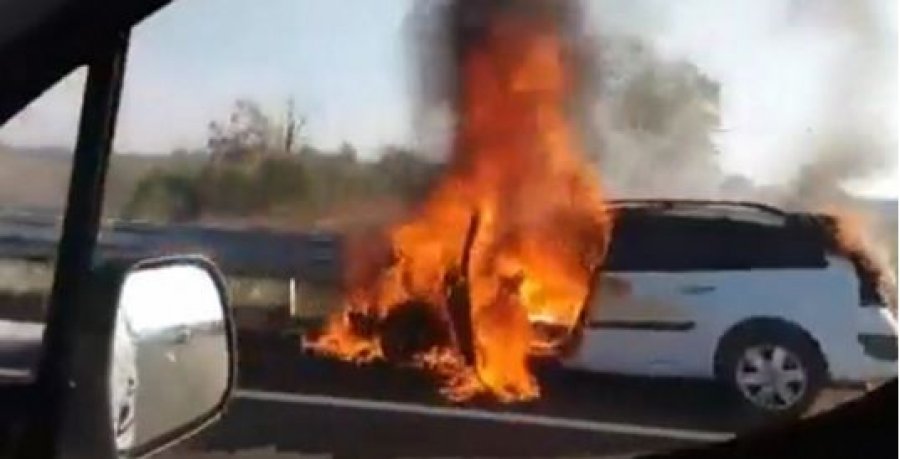 Digjet një veturë me koktej molotovi në Lipjan