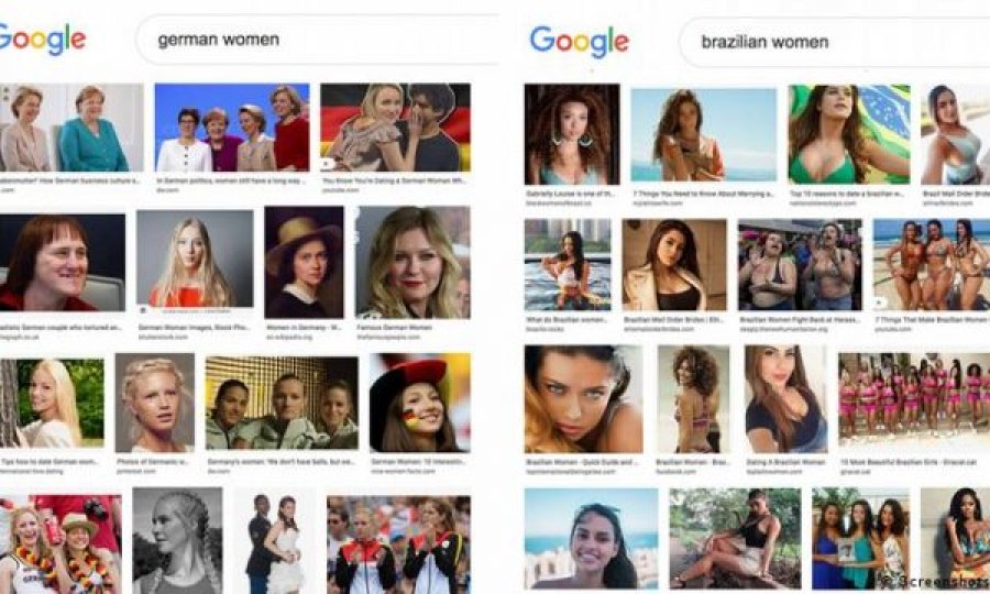 Hulumtimi i DW-së, stereotipet seksiste te Google