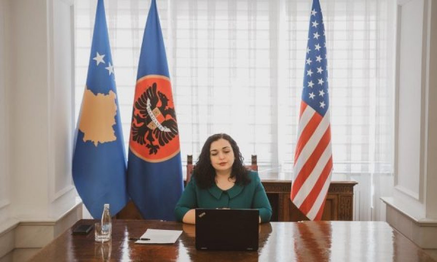 Vjosa Osmani flet me Palmerin për dialogun Kosovë-Serbi