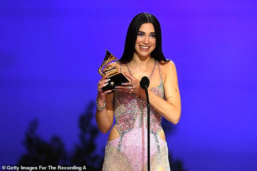 Mbi shtatë milionë shikime në performancën e Dua Lipës në “Grammy Awards”
