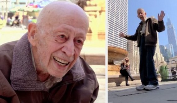 89-vjeçari kërcen me gëzim në rrugë, sapo bëri vaksinën anti-covid 