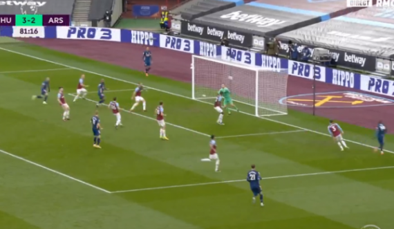 Arsenali e barazon rezultatin kundër West Hamit, me gol fantastik nga Lacazette