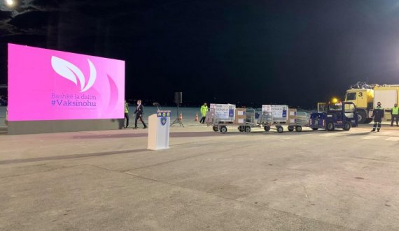 Vaksinat e para në Kosovë, pamje nga aeroporti “Adem Jashari”