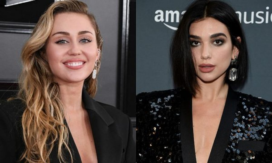 Miley Cyrus thotë se e ka puthur Dua Lipën në buzë, uron që t’i vdesë i dashuri