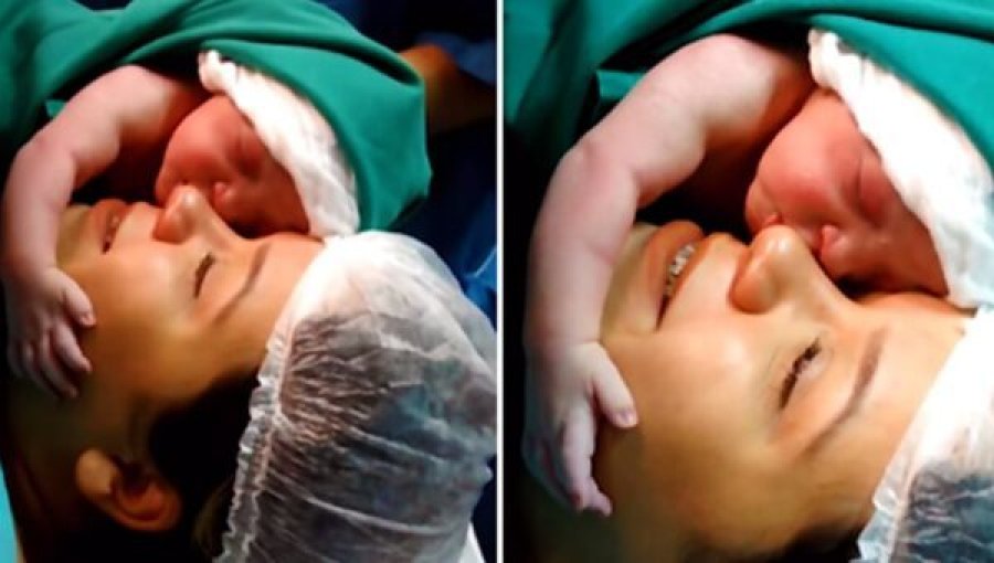  Disa sekonda pas lindjes, foshnja nuk i hiqet nënës nga përqafimi 