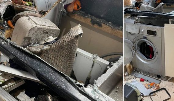  Lavatriçja shpërthen në mes të punës dhe shkatërron kuzhinën 