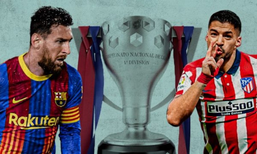 Barça – Atletico, Messi vs Suarez, formacionet zyrtare