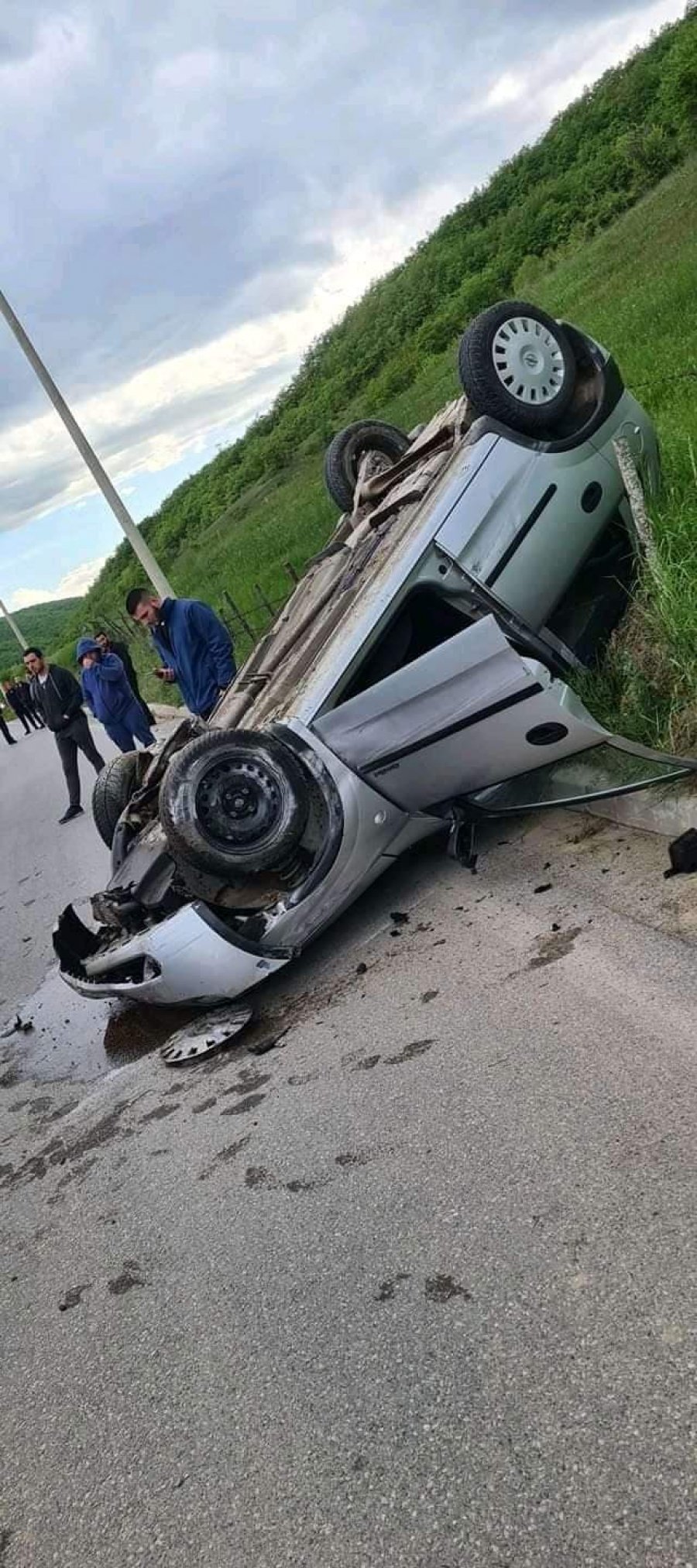 Aksident trafiku në Bërnicë të Prishtinës, ka edhe të lënduar 