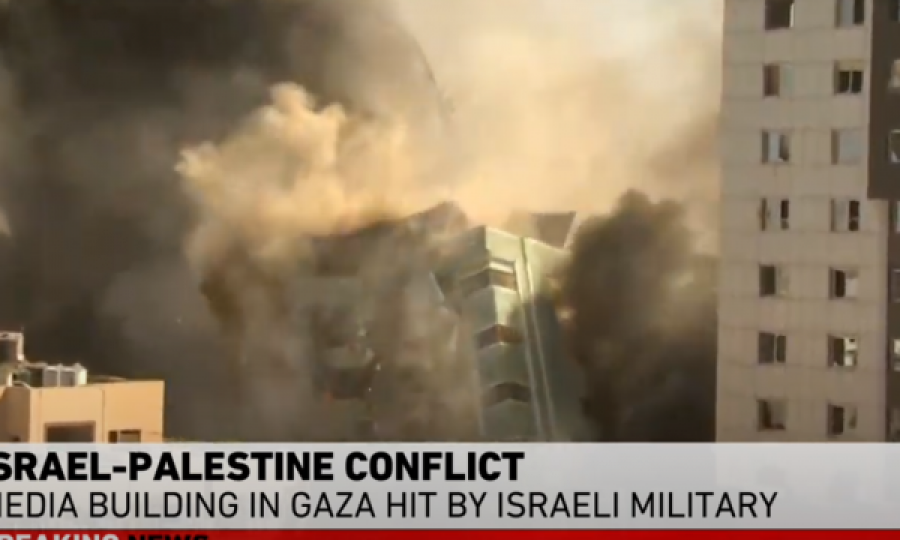  Momenti kur bombardohet objekti ku gjenden Al Jazeera dhe Associated Press 