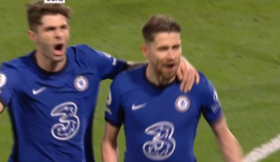 Jorginho i qetë, shënon nga penalltia për golin e dytë të Chelsea