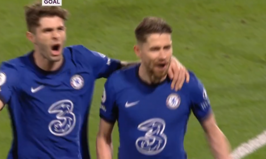 Jorginho i qetë, shënon nga penalltia për golin e dytë të Chelsea