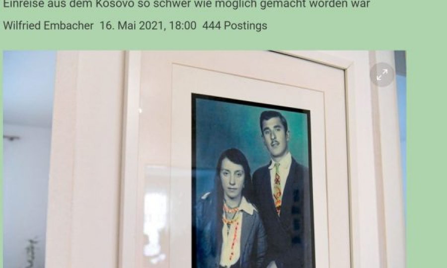  Gazeta austriake shkruan për çiftin kosovar që hasi në vështirësi për të hyrë në Austri, edhe pse jetonte atje qe 48 vjet 