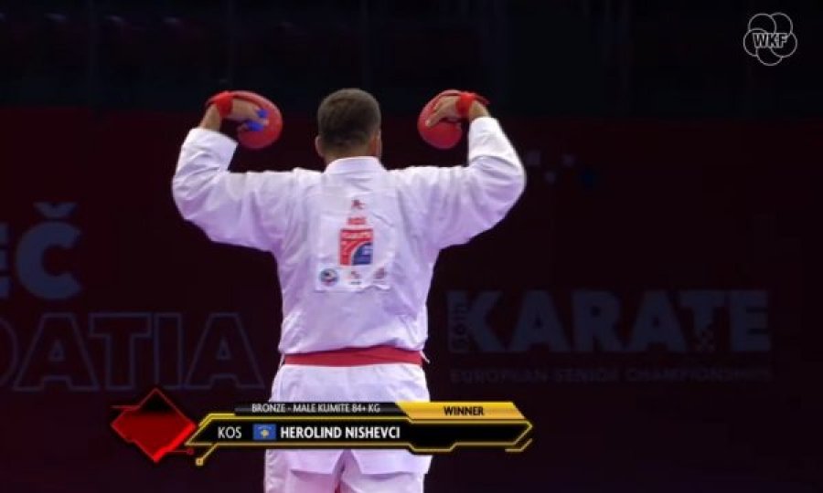 Karateisti Herolind Nishevci fiton medaljen e bronztë në Evropian