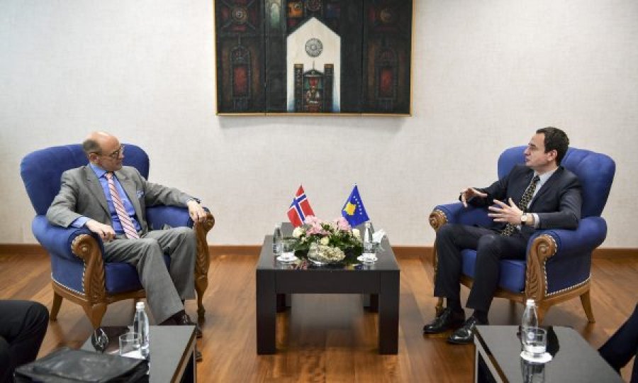 Kryeministri Kurti priti në takim Përfaqësuesin Special të Norvegjisë për Ballkanin Perëndimor, Arne Sannes Bjørnstad 