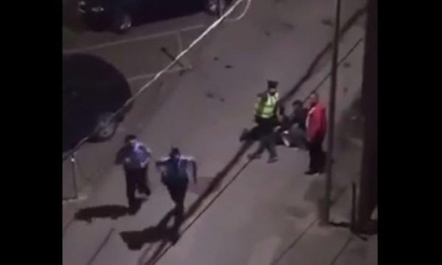 Pamje nga vendi ku mbetën të plagosur dy persona në Fushë-Kosovë