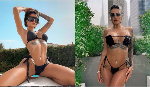 Morena Taraku nuk i lë vend imagjinatës, pozon me bikini transparente që i tregojnë pothuajse gjithçka