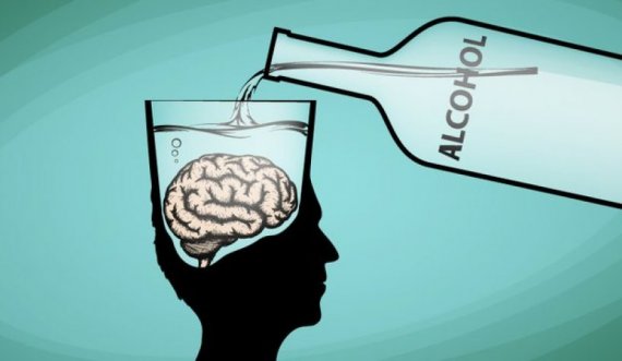 Çdo sasi alkooli dëmton trurin, alkooli është katër herë më i rrezikshëm për trurin sesa duhani