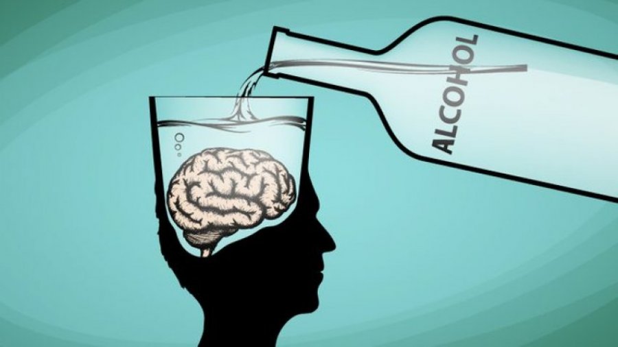 Çdo sasi alkooli dëmton trurin, alkooli është katër herë më i rrezikshëm për trurin sesa duhani