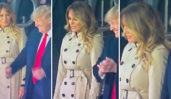 Melania “mezi” duron Trump, buzëqeshja që “nxori” zbuluar ish-Zonjën e Parë të SHBA