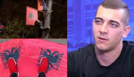 Mediat serbe: Ky është serbi që e hoqi dhe e përdhosi flamurin e Shqipërisë në Beograd